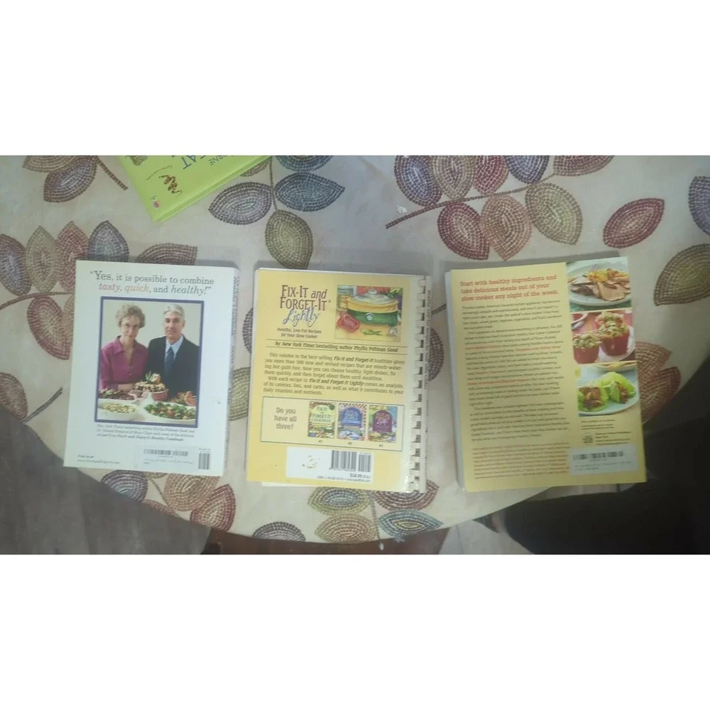 3 Healthy Cookbook Lot Fix-It and Forget-It Lightly Mayo Clinic American Heart